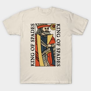 Original Standard Character of Playing Card King of Spades T-Shirt